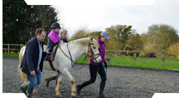 Riding provides therapy in a safe happy environment